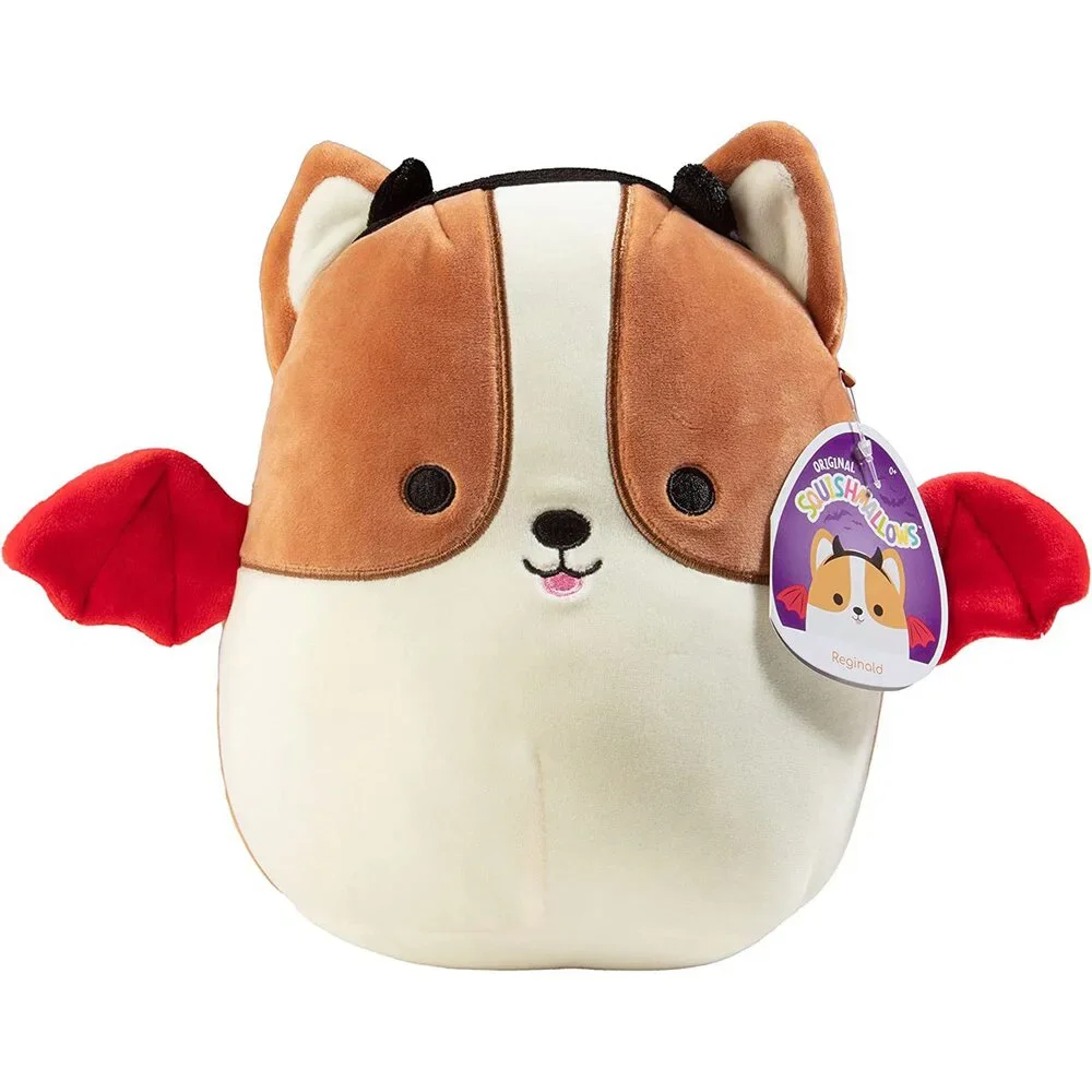Squishmallows Reginald the Corgi in Devil Costume 12